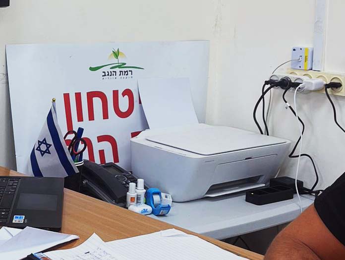 תמונה של מדפסות שנתרמו על ידי המכללה לחמ"ל רמת הנגב